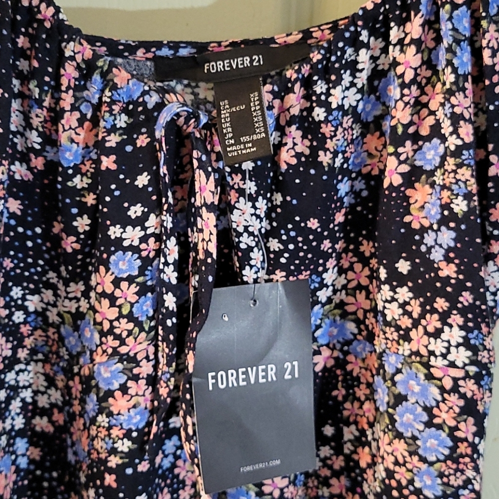 🎉HP🎉FOREVER 21 Floral Mini Dress Size XS - Picture 4 of 5